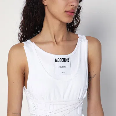 Moschino Sleeveless Shirt In White