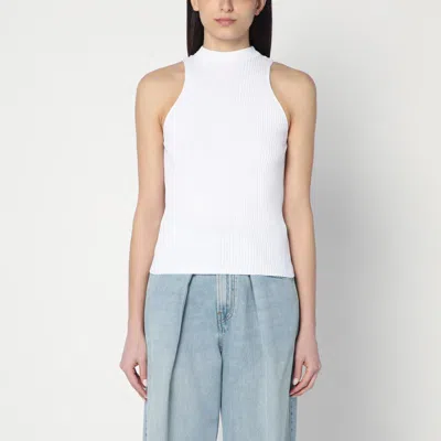 Roberto Collina Ribbed Tank Top In White