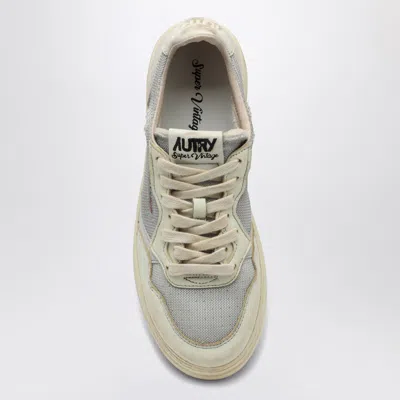 Autry Supervintage Sneaker In Gray Canvas In Grey