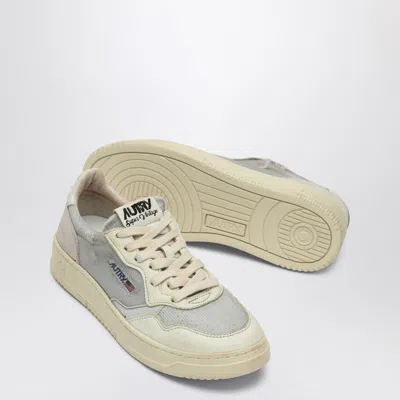 Autry Supervintage Sneaker In Gray Canvas In Grey