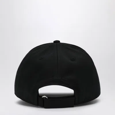 Moncler Logo Patch Baseball Cap In Black