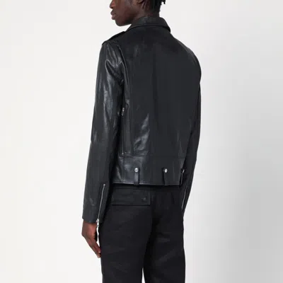 Rick Owens Bauhaus Stooges Leather Jacket In Black