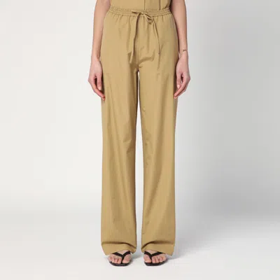 Loulou Studio Sand-coloured Trousers In Cotton In Beige