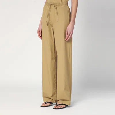 Loulou Studio Sand-coloured Trousers In Cotton In Beige