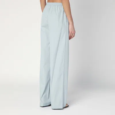 Loulou Studio Light Blue Trousers In Cotton In Light Blue