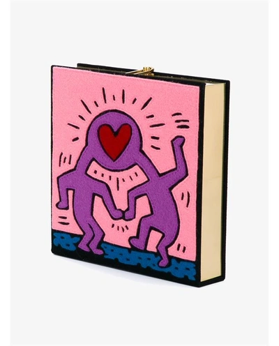 Shop Olympia Le-tan Keith Haring Love Book Clutch