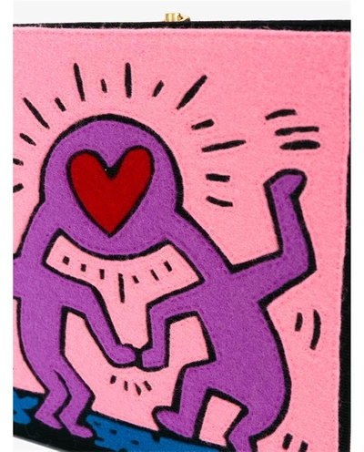 Shop Olympia Le-tan Keith Haring Love Book Clutch