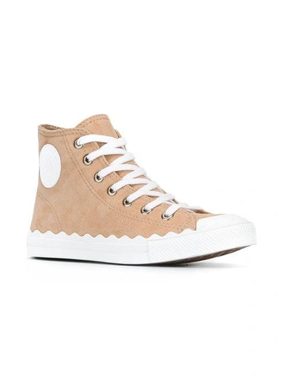 Shop Chloé Kyle Hi-top Sneakers