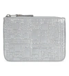 COMME DES GARÇONS Embossed small metallic leather pouch