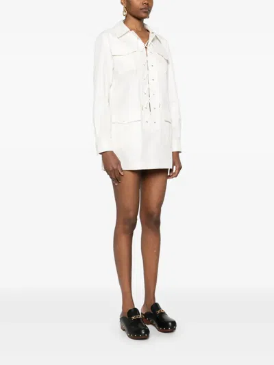 Tom Ford Crossover-drawstring Tunic In White