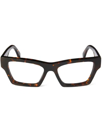 Off-white Eyewear 7x Glasses In Brown