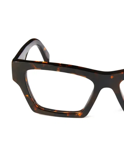 Off-white Eyewear 7x Glasses In Brown