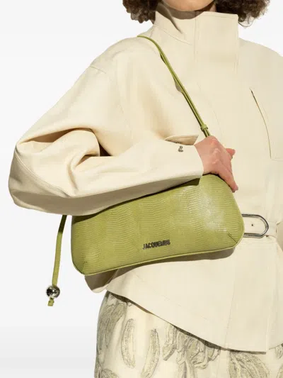 Jacquemus Le Bisou En Cuir In Green