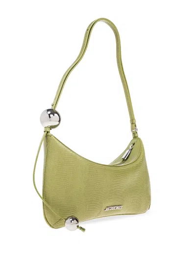 Jacquemus Le Bisou En Cuir In Green