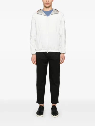 Fay Logo-patch Windbreaker In White