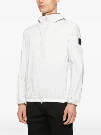 Fay Logo-patch Windbreaker In White