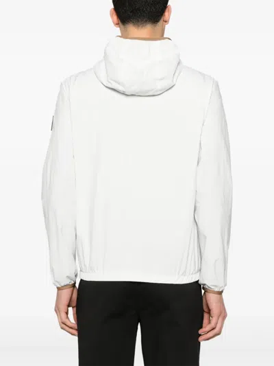 Fay Logo-patch Windbreaker In White