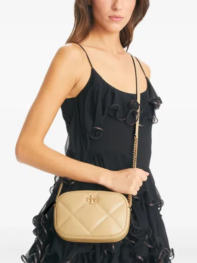 Tory Burch Kira Diamond-quilted Leather Crossbody Bag In Vanilla Soft Serve