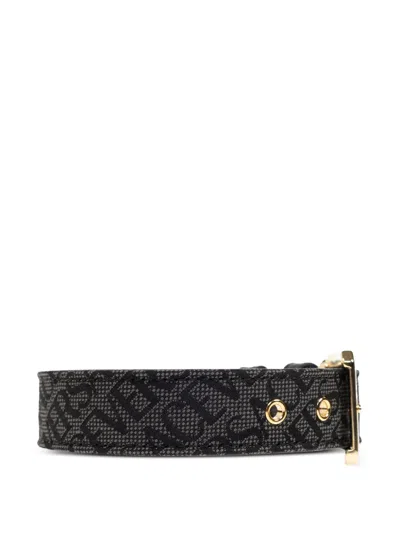 Versace Logo Dog Collar In Black