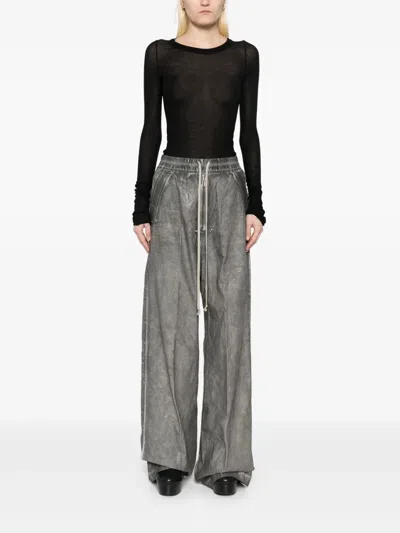 Rick Owens Drkshdw Gray Hollywood Geth Belas Lounge Pants In Grey