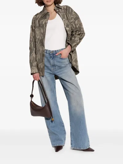 Jacquemus Verde Camisa De Corte Oversize In Green