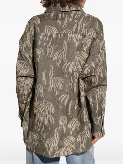 Jacquemus Verde Camisa De Corte Oversize In Green