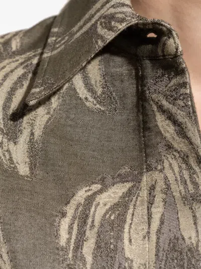 Jacquemus Verde Camisa De Corte Oversize In Green