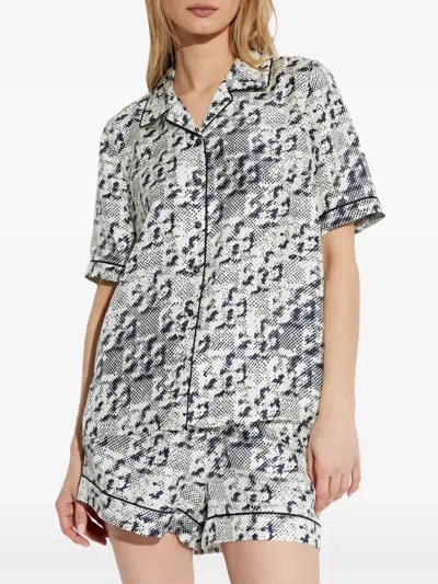 Tory Burch Monogram Shirt In White