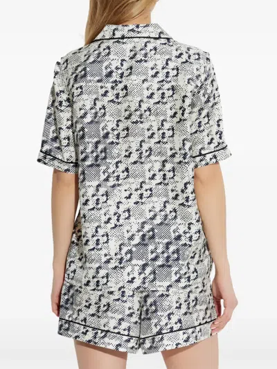 Tory Burch Monogram Shirt In White