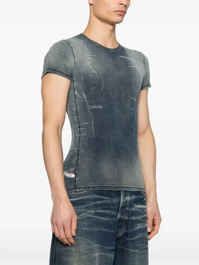 Diesel Blue T-hans T-shirt In Black