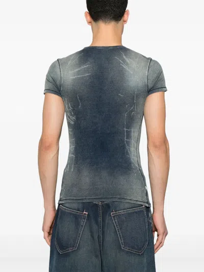 Diesel Blue T-hans T-shirt In Black