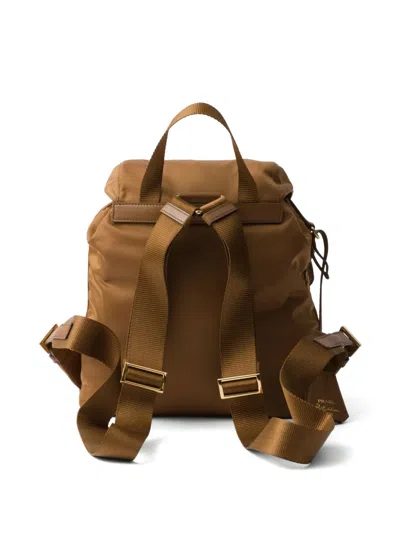 Prada Mall Re-edition 1978 Backpack In Brown