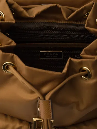 Prada Mall Re-edition 1978 Backpack In Brown