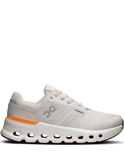 On Cloudrunner 2 "wolf Tangerine" Sneakers In White