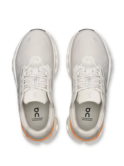 On Cloudrunner 2 "wolf Tangerine" Sneakers In White