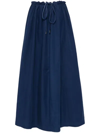 裹身式中长半身裙