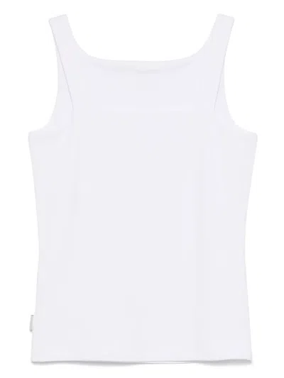 Remain Birger Christensen Ribbed Lightweight Tank Top In White
