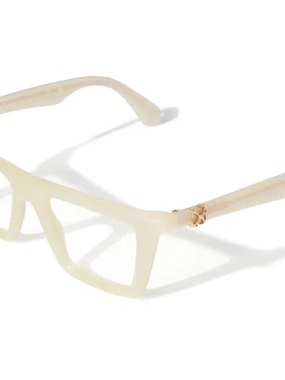 Off-white Eyewear 7s Glasses In Neutrals