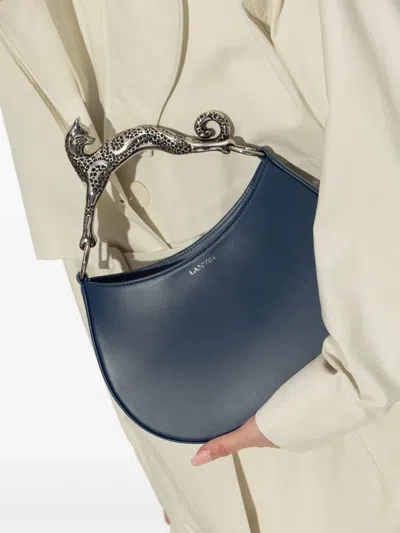 Lanvin Hobo Bag Cat Handle In Blue
