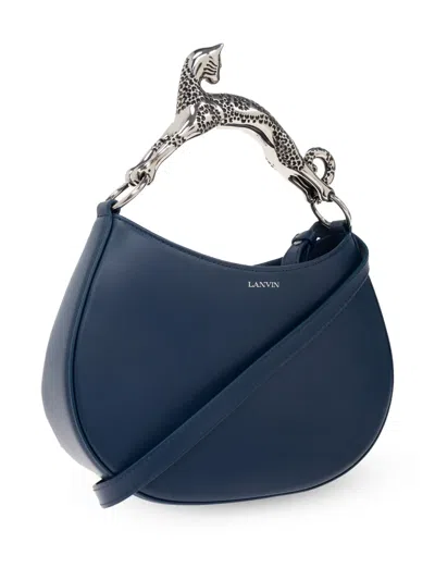 Lanvin Hobo Bag Cat Handle In Blue