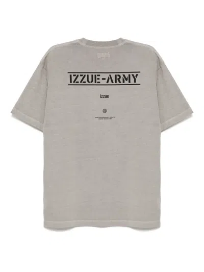 Izzue Logo-print T-shirt In Grey