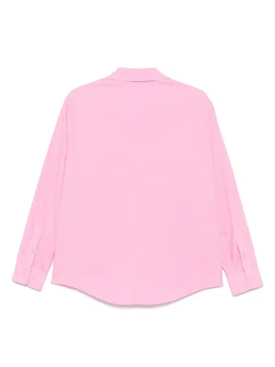 Aspesi Double-breasted Blazer In Pink