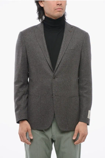 Corneliani Cc Collection Wool-blended Right Blazer