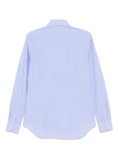 Xacus Classic-collar Shirt In Blue