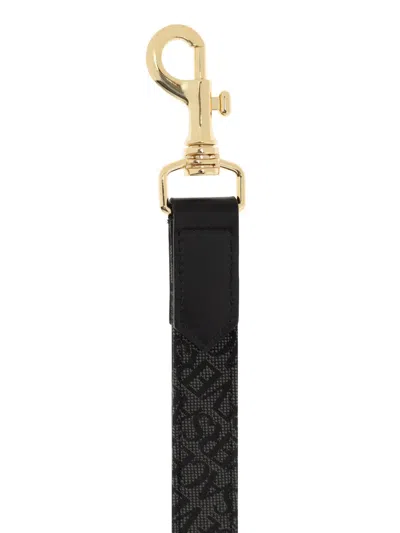 Versace Barocco-print Leash In Black