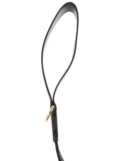 Versace Barocco-print Leash In Black
