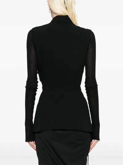 Rick Owens Structured Sleeveless Jacket In Black