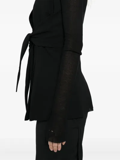 Rick Owens Structured Sleeveless Jacket In Black