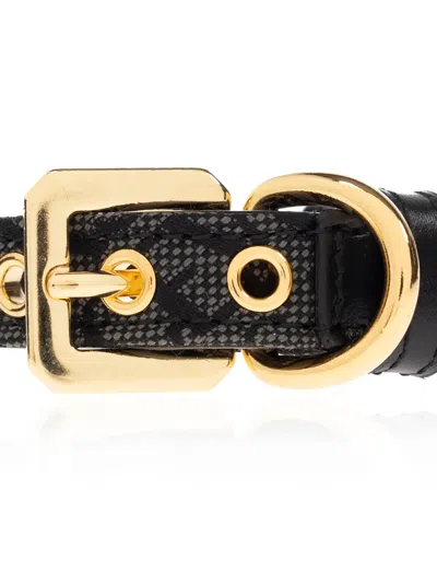 Versace Patterned-jacquard Collar In Black