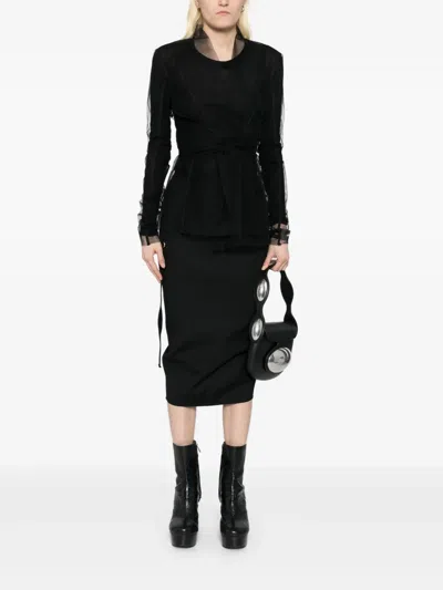 Rick Owens Ls Strutter Jacket In Black